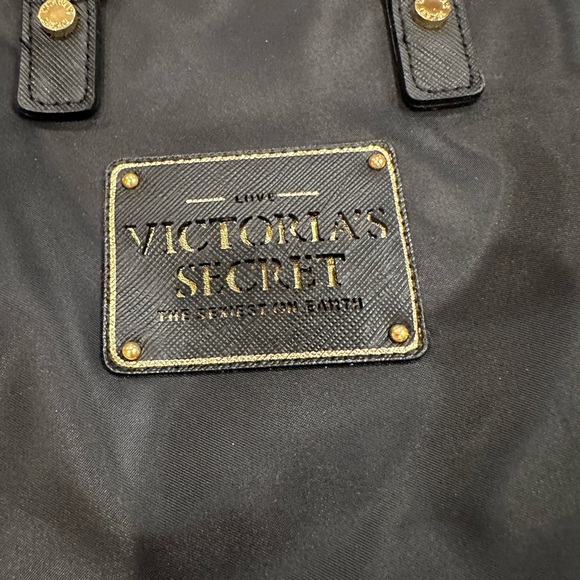Victoria's Secret Black Tote with Gold Details - Picture 2 of 4